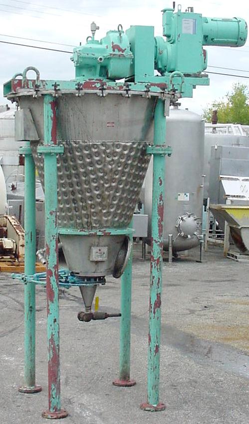 Mixer and Blender 7 cu. ft. capacity Day Mixing conical screw mixer, 14.9 psi jacket, 3 hp, 304 SS