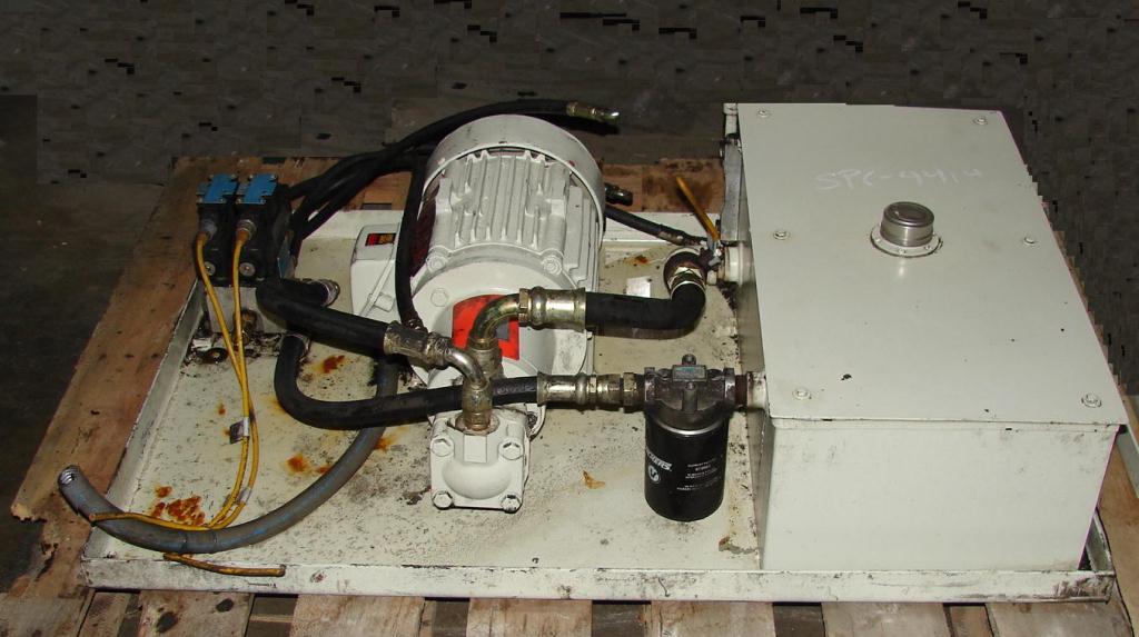 Pump 5 hp Vickers hydraulic power unit, model V20 IPSP 1A11, 15 gallon reservoir tank
