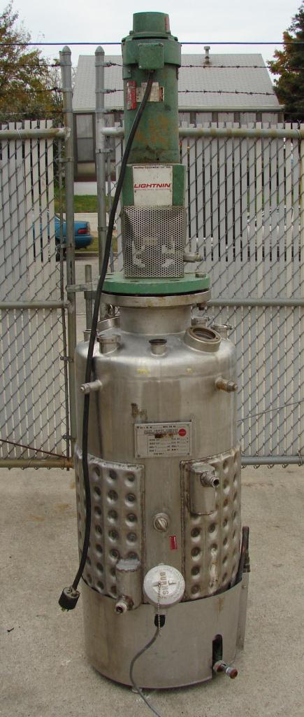 Reactor 50 gallon Alloy Crafts chemical reactor, 50 psi internal, 125 psi jacket, 3/4 hp agitator