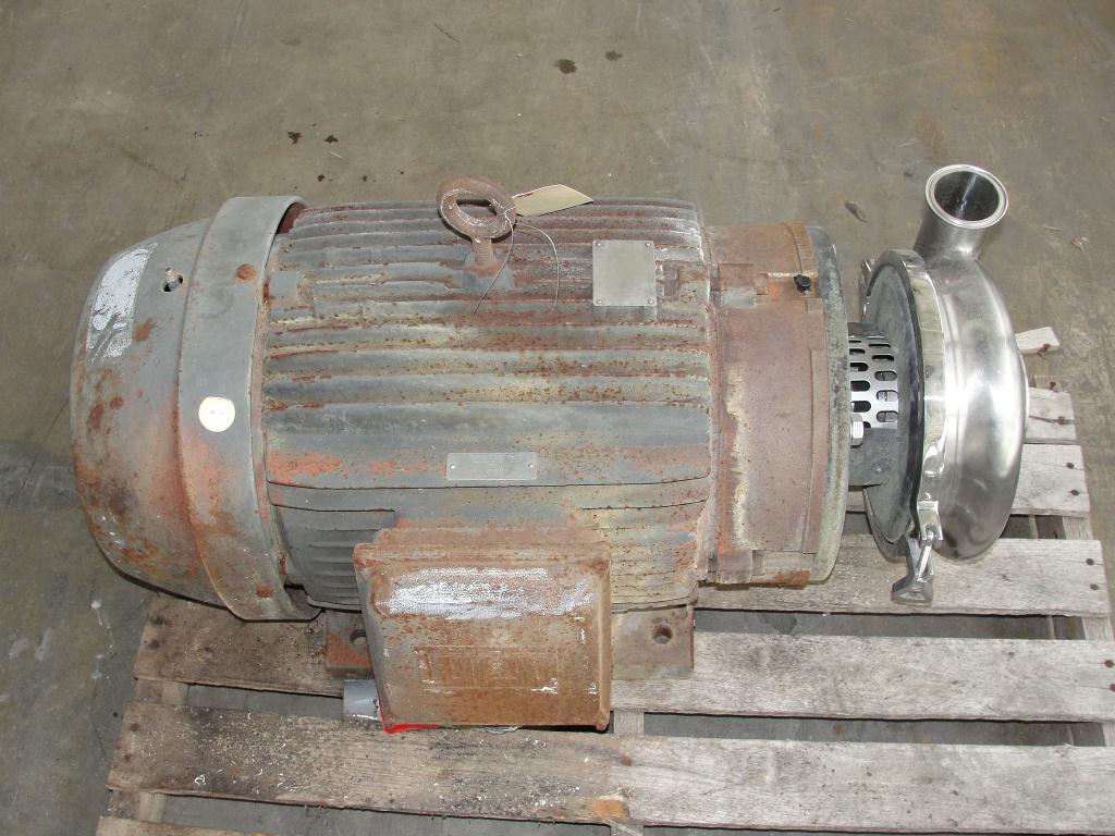 Pump 3x2.5x8.68 Waukesha centrifugal pump, 50 hp, Stainless Steel