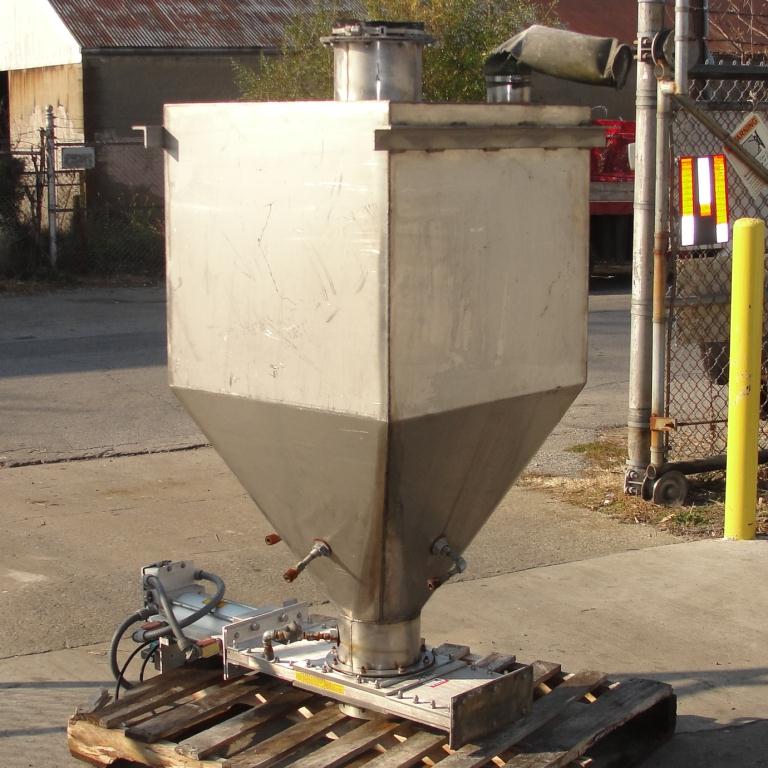 Bin Hopper Silo 15 cu.ft., bulk storage bin, Stainless Steel