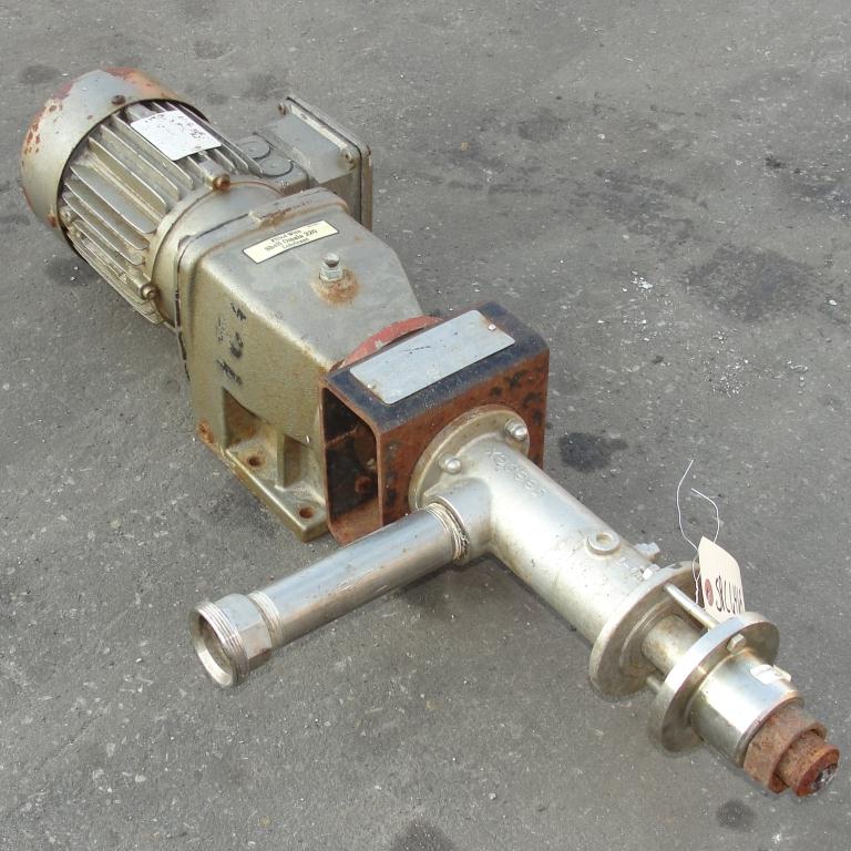 Pump Seepex progressive cavity pump model MD 003-12, 1 hp, Stainless Steel