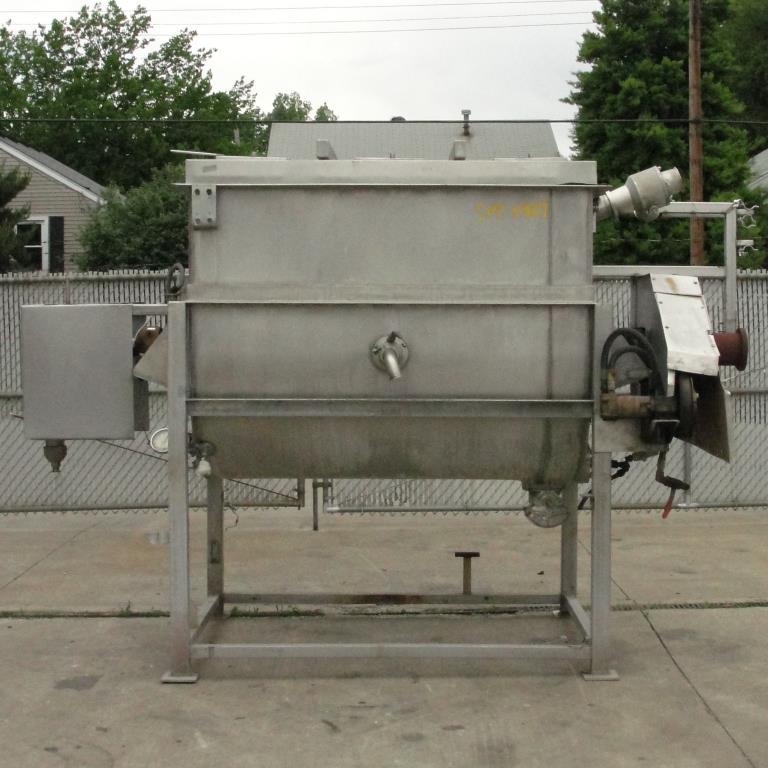 Kettle 650 gallon L and A Engineering processor kettle, agitator rotating tubular spiral heat exchanger, Stainless Steel