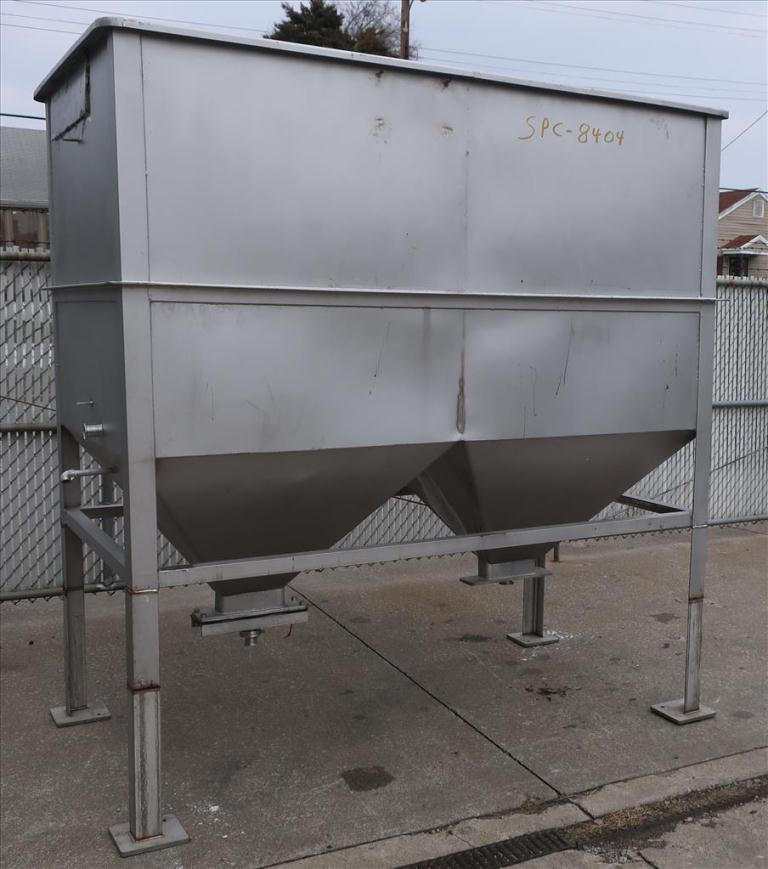 Bin Hopper Silo 126 cu.ft., bulk storage bin, Stainless Steel