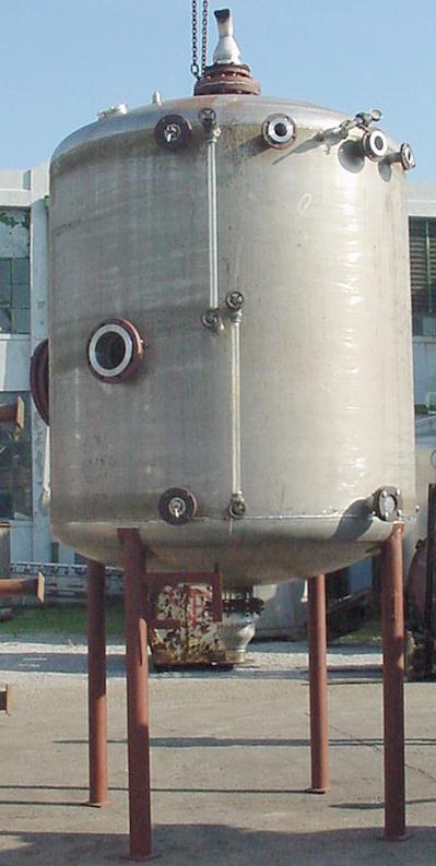 Tank 2400 gallon vertical tank, 304 SS, dish