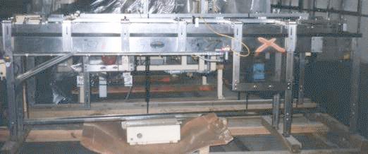 Conveyor Shuttleworth roller conveyor model PE1117, Stainless Steel, 9 w x 136 l