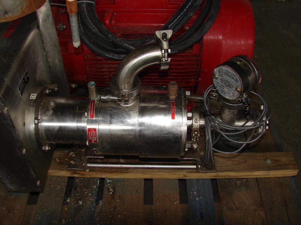 Homogenizer 50 hp Kinematica inline homogenizer model MT3-95-3A, 316 SS2