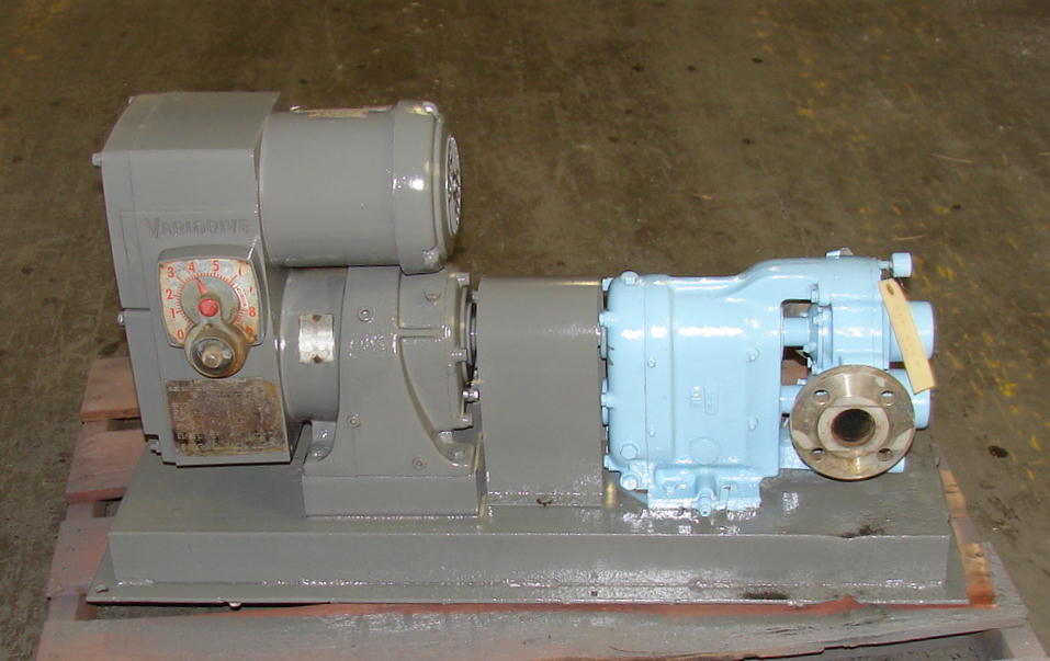 Pump 2 inlet Waukesha positive displacement pump model 25, 1/2 hp, Stainless Steel1