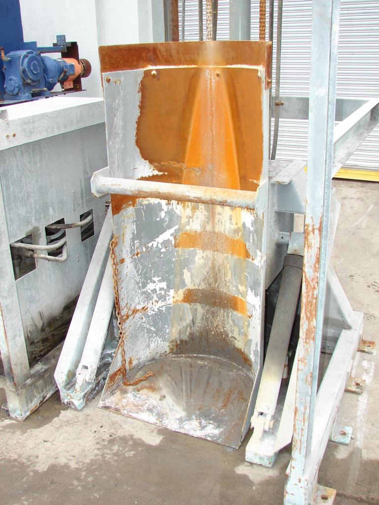 Material Handling Equipment drum dumper, 2000 lbs. Tubar Dumper 197 discharge ht.2