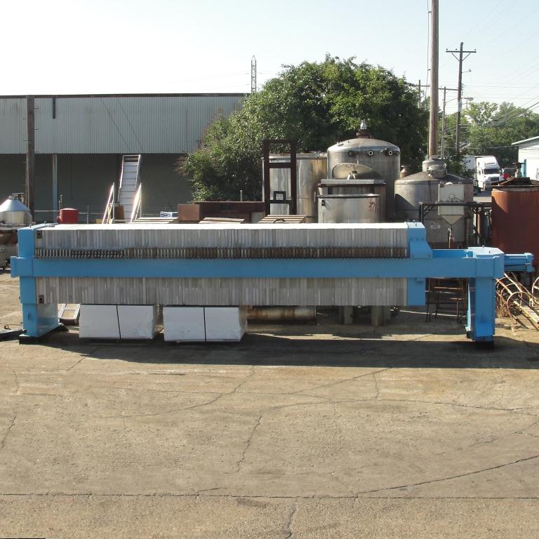 Industrial Filters & Filtration Equipment 194 cu ft JWI recessed plate filter press model 1450mm, Polyethylene11