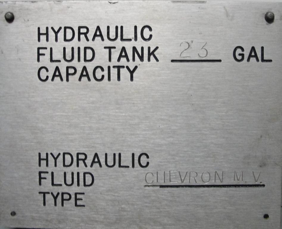 Pump 5 hp Autoquip hydraulic power unit, 23 gallon reservoir tank3