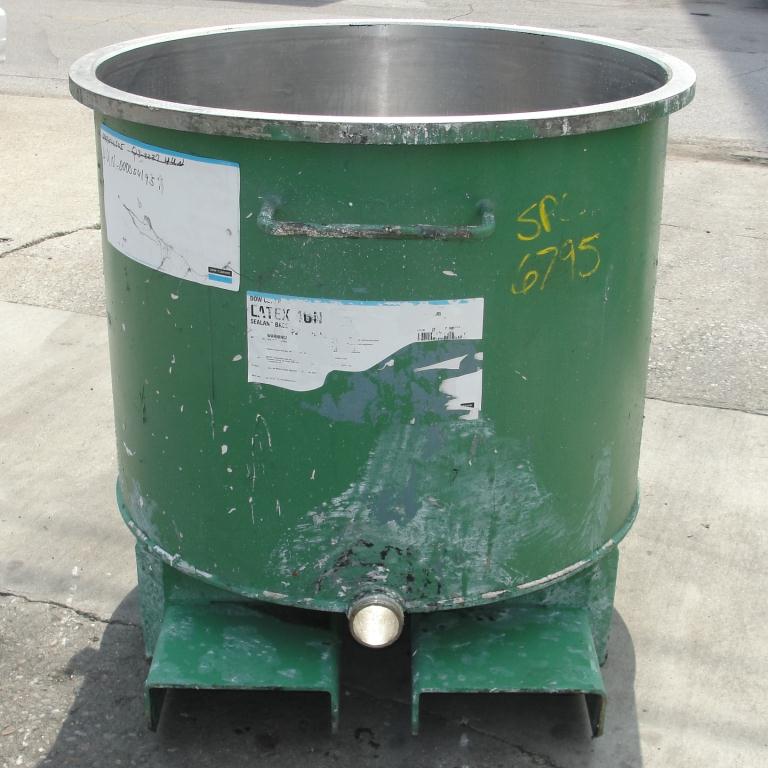Mixer and Blender 125 gallon Ross change can Stainless Steel 39.25 inside diameter 31.5 inside height3