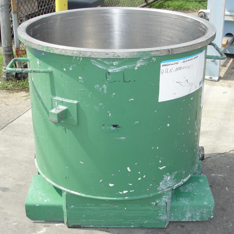 Mixer and Blender 125 gallon Ross change can Stainless Steel 39.25 inside diameter 31.5 inside height4