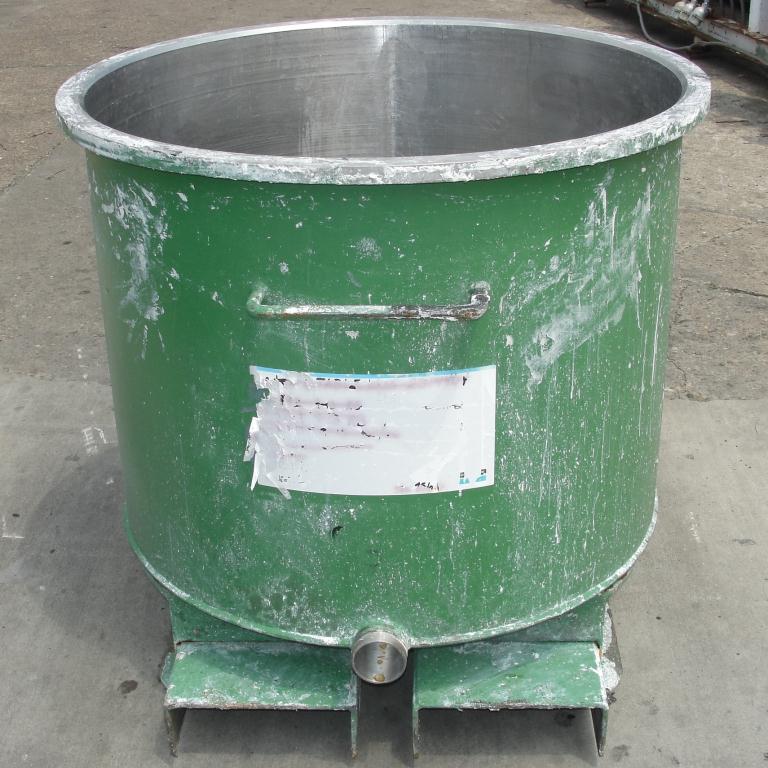 Mixer and Blender 125 gallon Ross change can Stainless Steel 39.25 inside diameter 31.5 inside height1