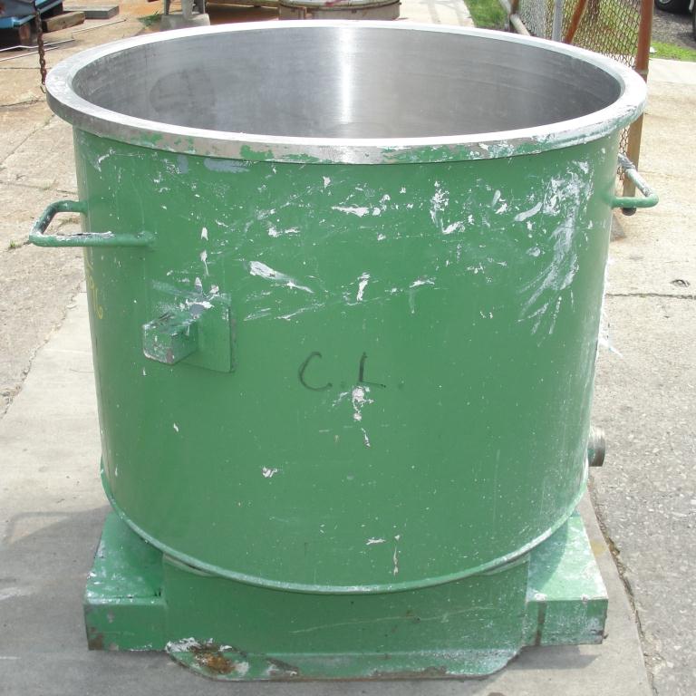 Mixer and Blender 125 gallon Ross change can Stainless Steel 39.25 inside diameter 31.5 inside height5