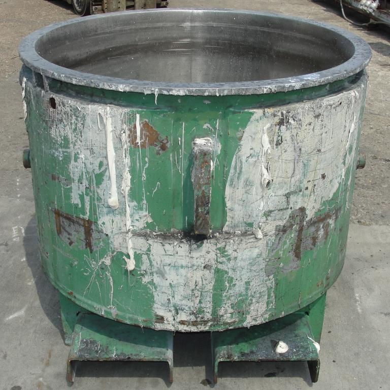 Mixer and Blender 100 gallon Ross change can Stainless Steel 39.25 inside diameter 27.5 inside height4