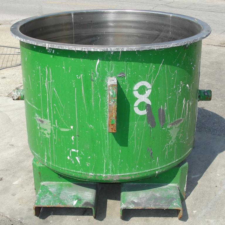 Mixer and Blender 100 gallon Ross change can Stainless Steel 39.25 inside diameter 27.5 inside height4