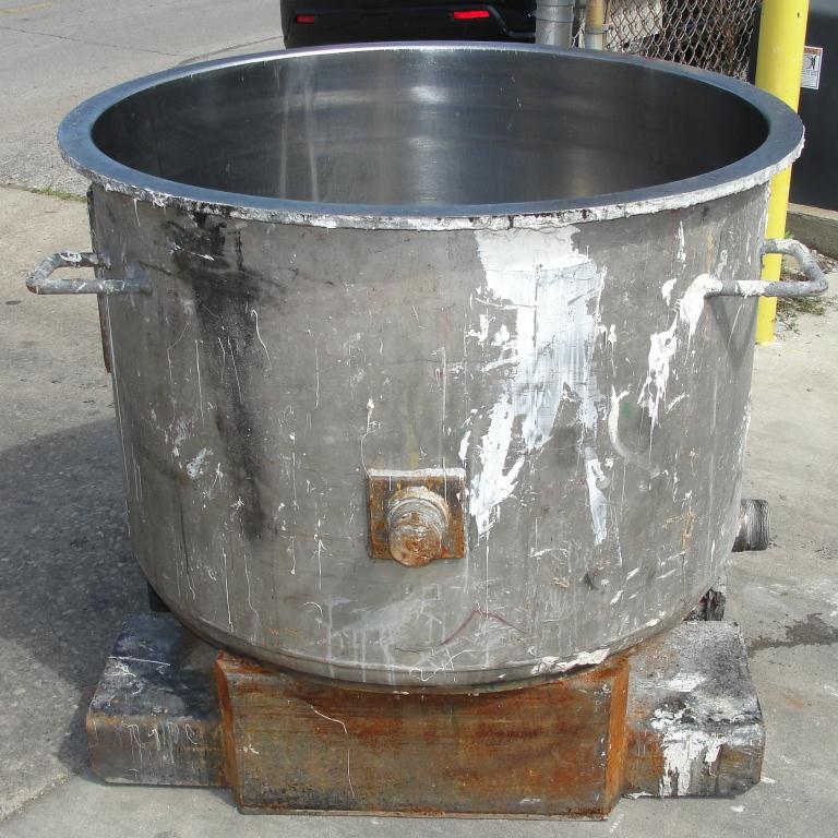 Mixer and Blender 100 gallon Ross change can Stainless Steel 39.25 inside diameter 27.5 inside height3