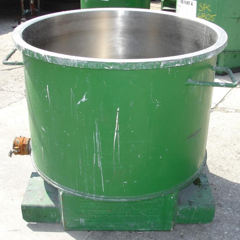 Mixer and Blender 100 gallon Ross change can Stainless Steel 39.25 inside diameter 27.5 inside height5