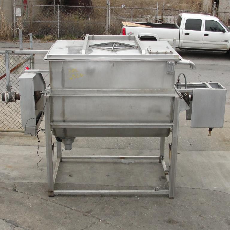 Kettle 650 gallon L & A Engineering processor kettle, agitator rotating tubular spiral, Stainless Steel, 60 sq.ft heat exchanger13