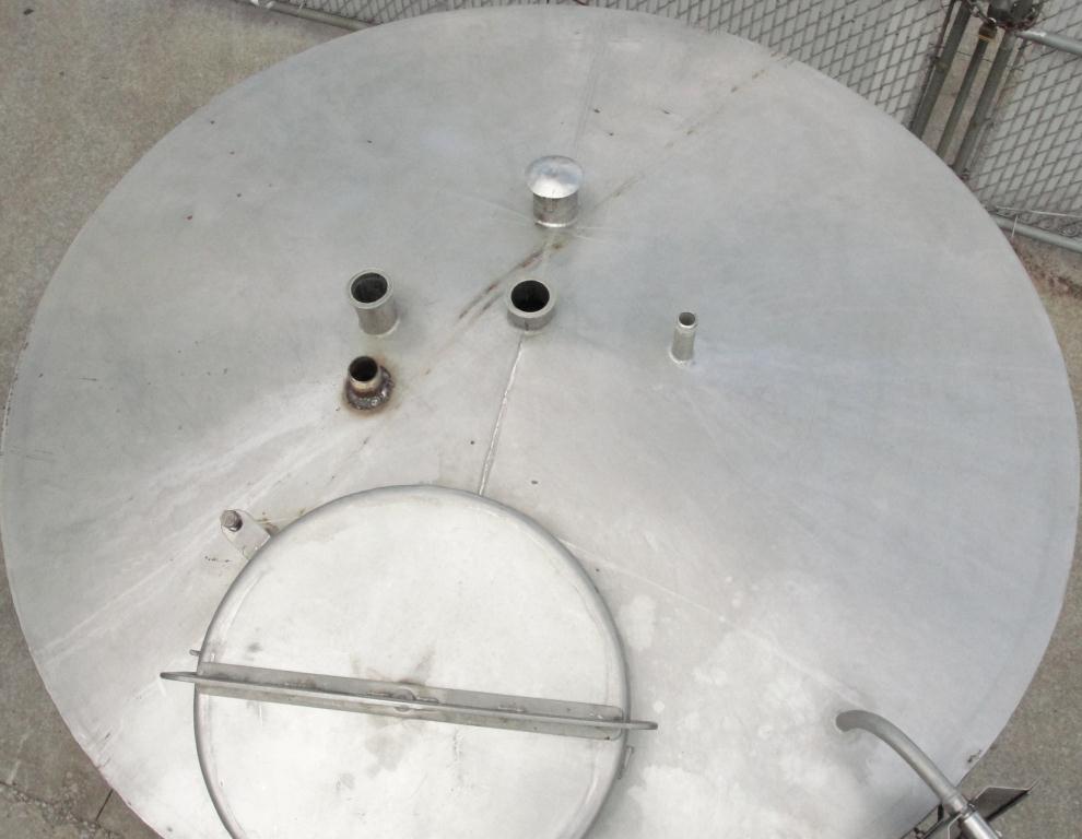 Tank 900 gallon vertical tank, Stainless Steel, conical bottom3