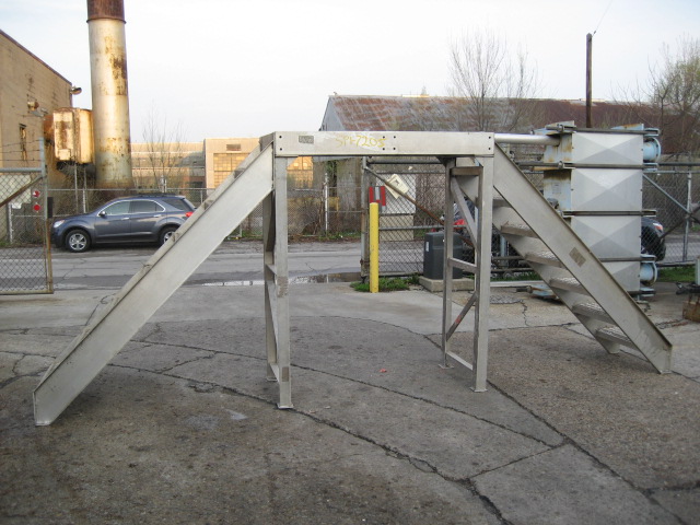 Miscellaneous Equipment stairways and safety cross over stairway, 6, Aluminum, cross over 72 h x 28 w x 188l overall size1