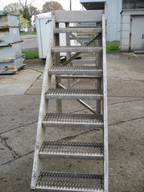 Miscellaneous Equipment stairways and safety cross over stairway, 6, Aluminum, cross over 72 h x 28 w x 188l overall size2