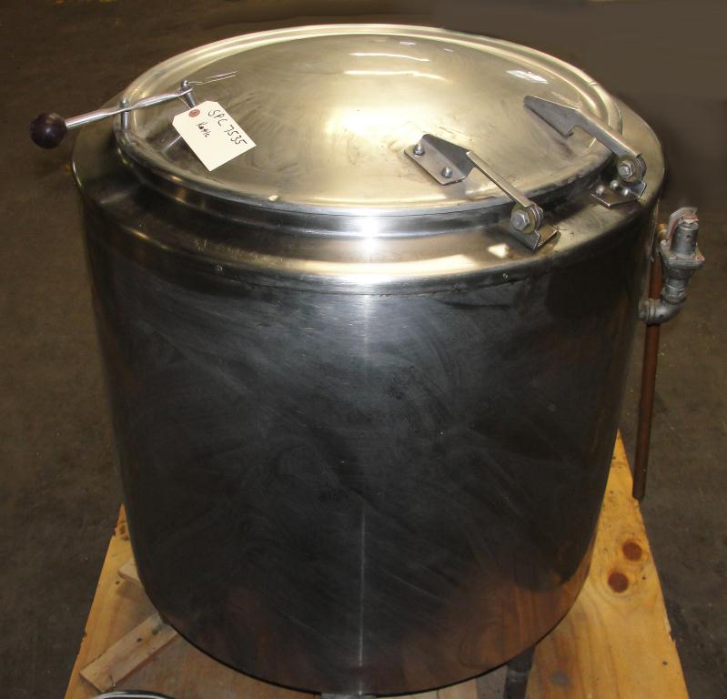 Kettle 40 gallon Groen hemispherical bottom kettle, 30 PSI psi jacket rating, Stainless Steel3
