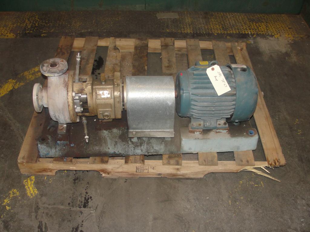 Pump 1.5x1x5 Goulds STX centrifugal pump, 5 hp, Stainless Steel