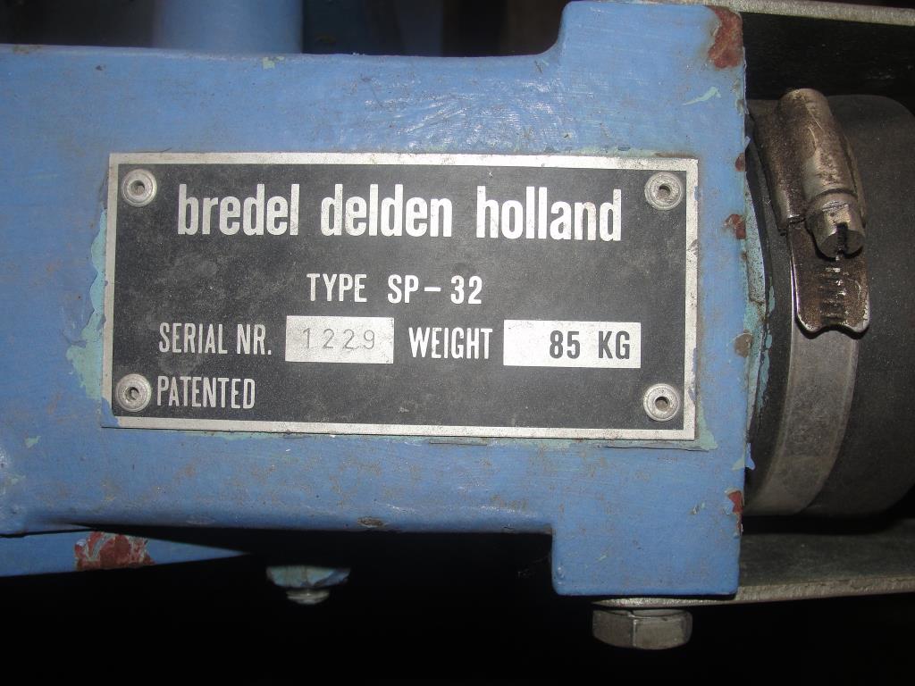 Pump 1 inlet Bredel Delden Holland positive displacement pump model Type SP-32, 1-1/2 hp6