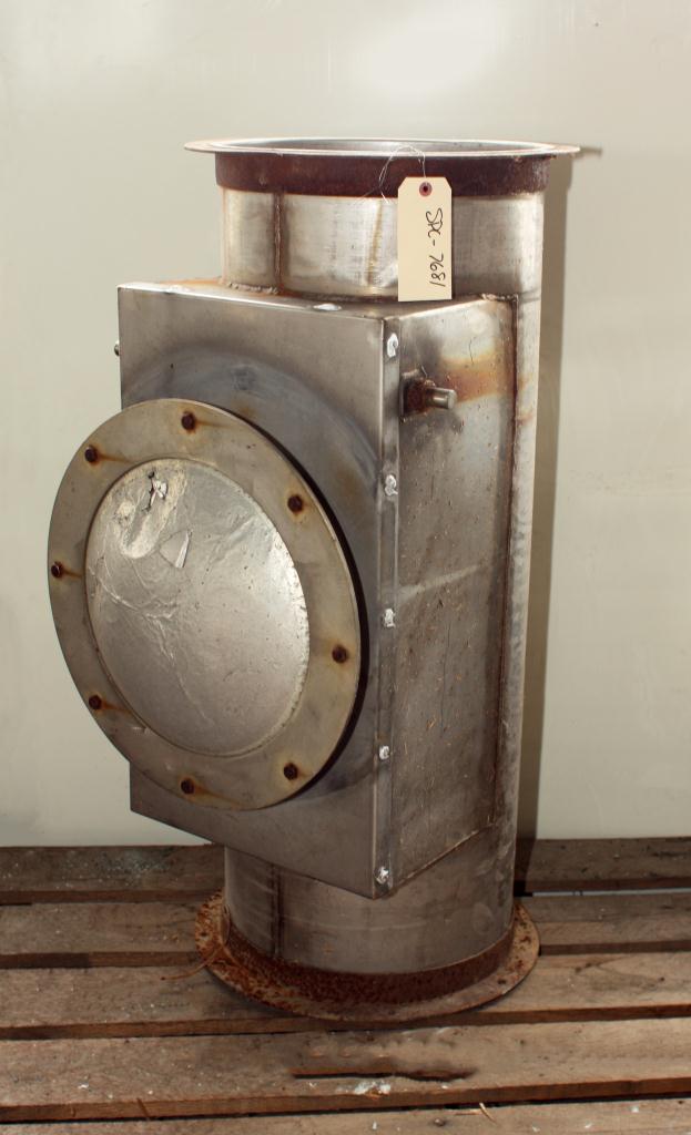 Valve 14 diameter x 39 rupture disc or containment disc duct section with pressure relief and check valve1