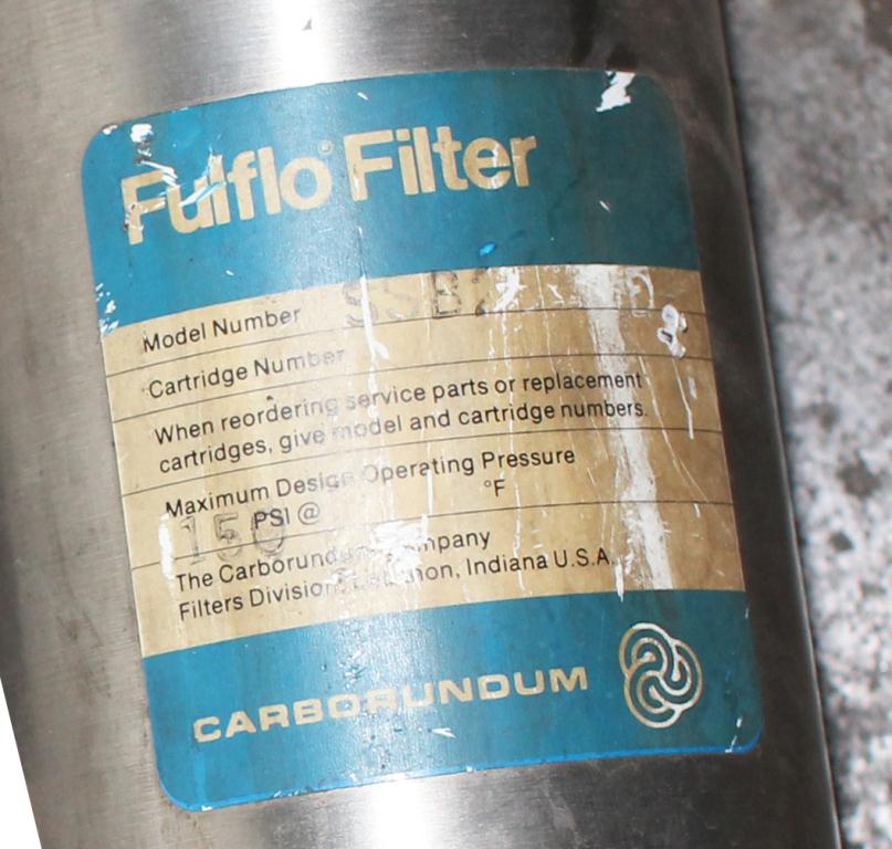 Filtration Equipment 3/4 Commercial Filter Corporation cartridge filter model SSB-20-3/4, Stainless Steel3