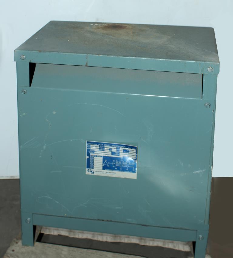 Transformers and Switchgear 27 kva GS Hevi-Duty Electric dry transformer, 460 delta high voltage, 230Y/133 low voltage, 3 phase