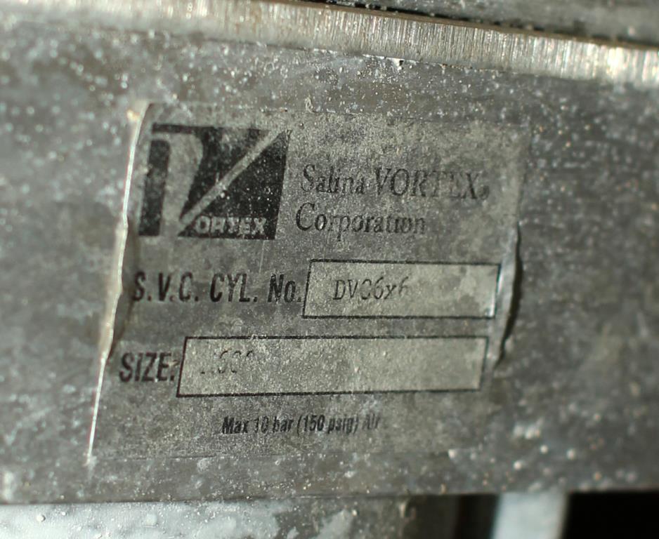 Valve I500x6, I606x6 Salina Vortex gate valve, pneumatic, Stainless Steel Contact Parts3
