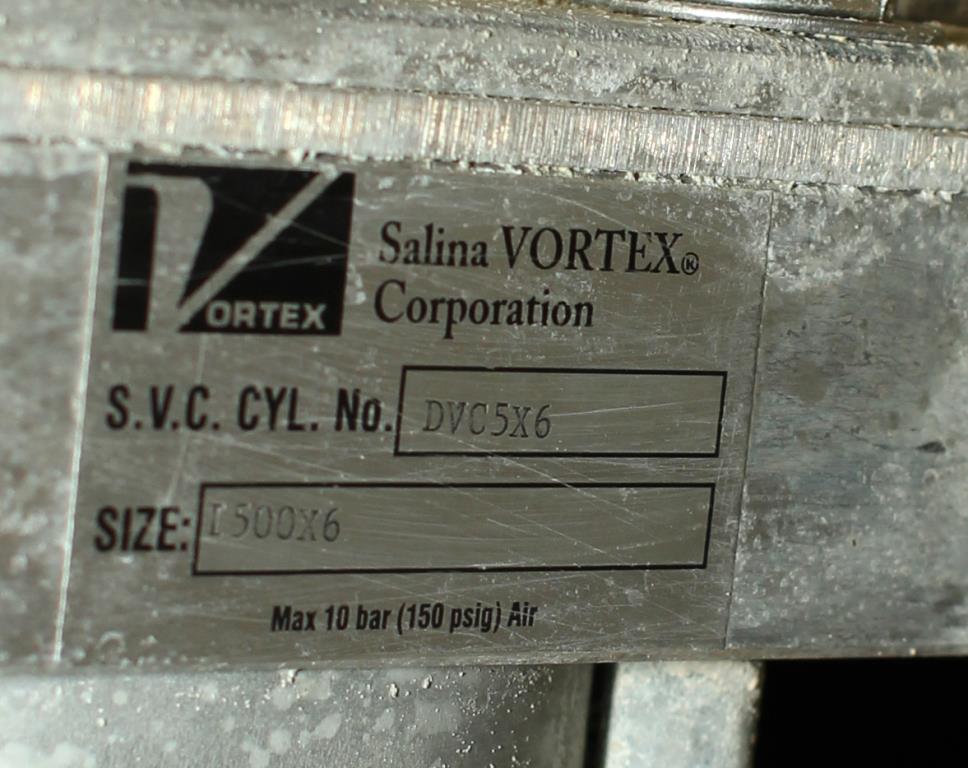 Valve I500x6, I606x6 Salina Vortex gate valve, pneumatic, Stainless Steel Contact Parts4