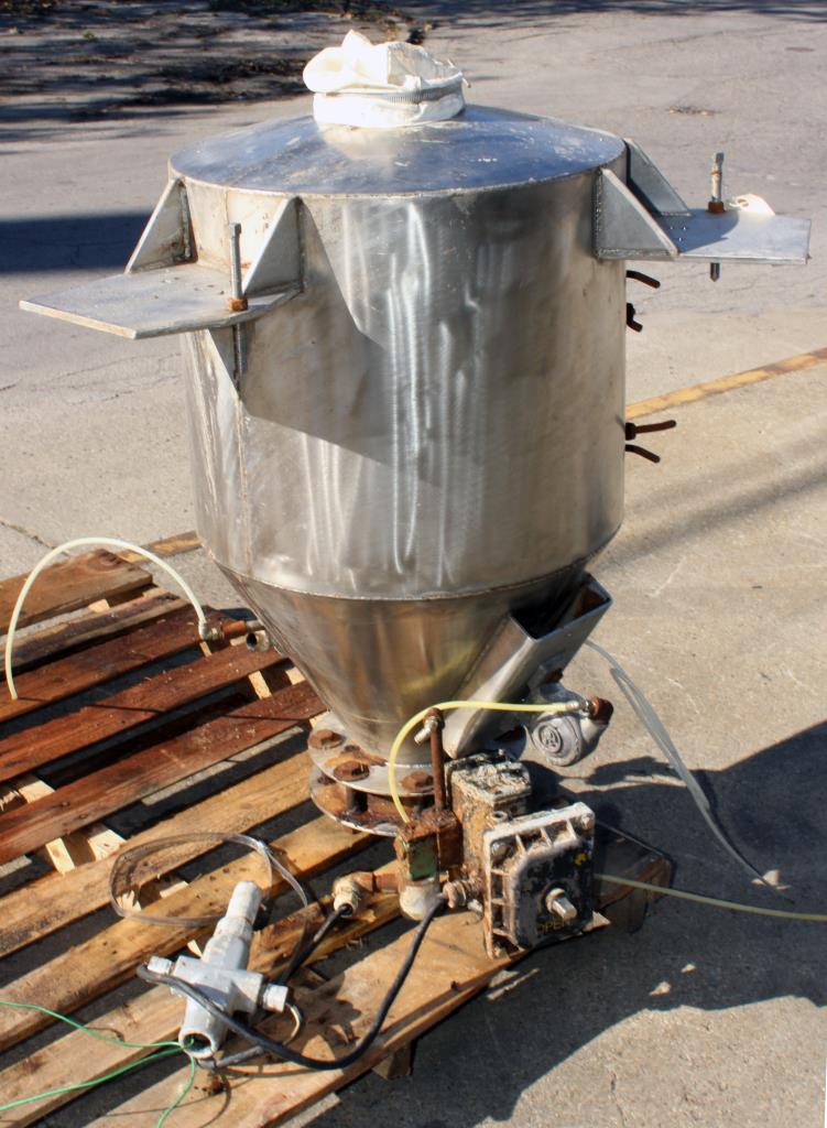 Bin Hopper Silo 5 cu.ft., bulk storage bin, Stainless Steel3