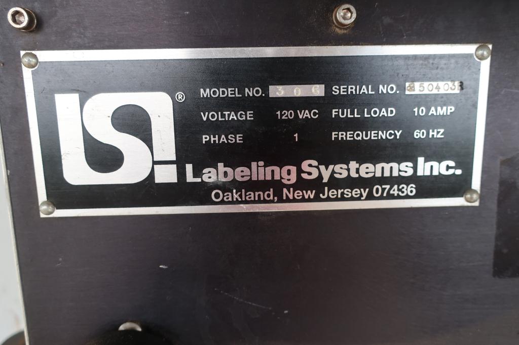 Labeler LSI Labeling Systems pressure sensitive labeler model 306, tamp on3