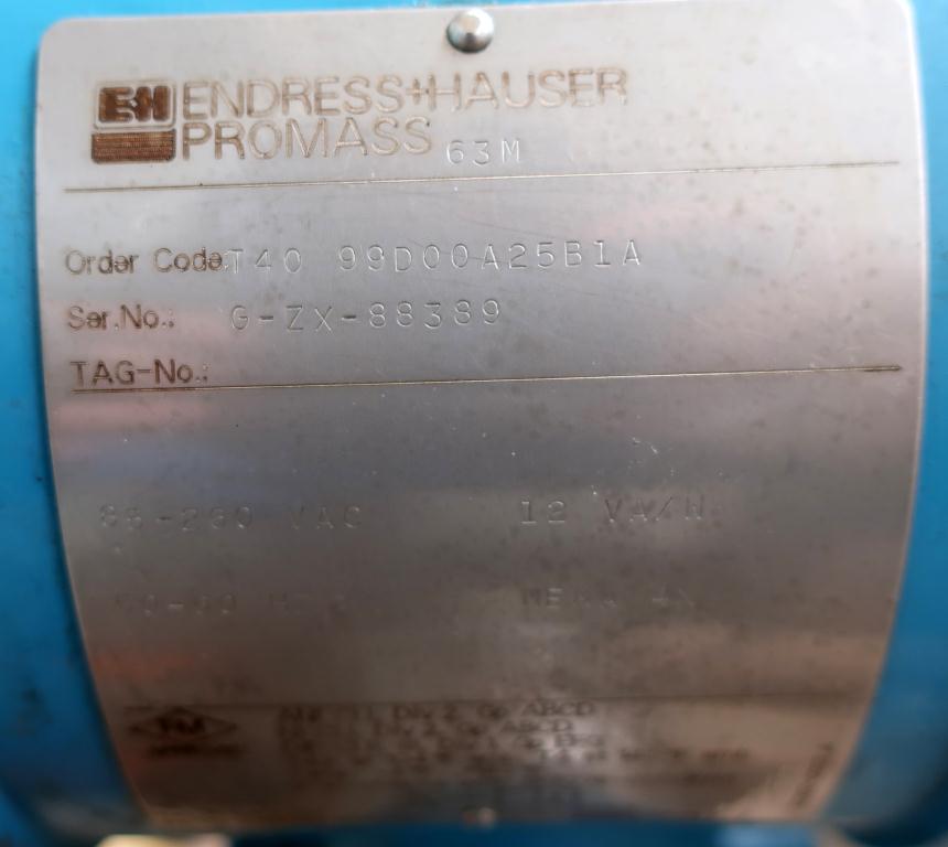 Valve 1.5 Endress-Hauser model ProMass 60M/63M liquid flow meter, Stainless Steel3