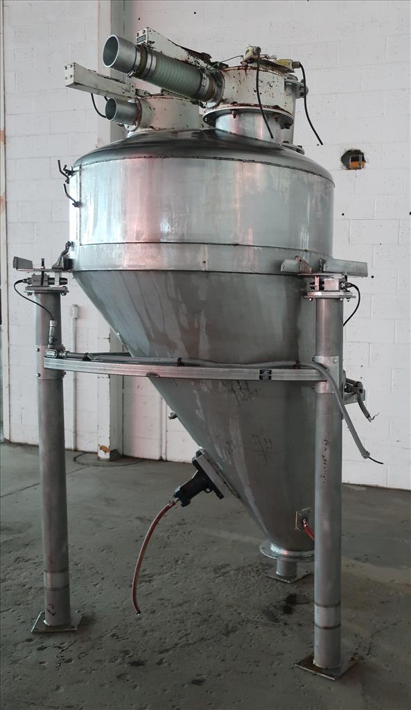 Bin Hopper Silo 40 cu.ft., bulk storage bin, Stainless Steel2