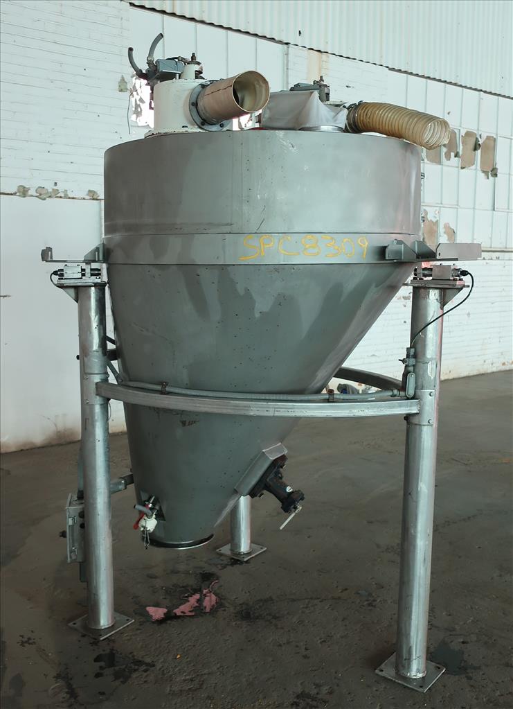 Bin Hopper Silo 45 cu.ft., bulk storage bin, Stainless Steel4