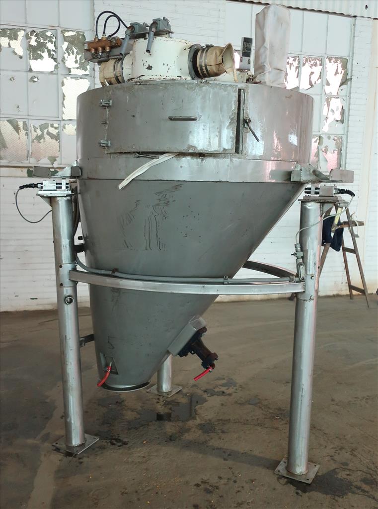 Bin Hopper Silo 45 cu.ft., bulk storage bin, Stainless Steel3