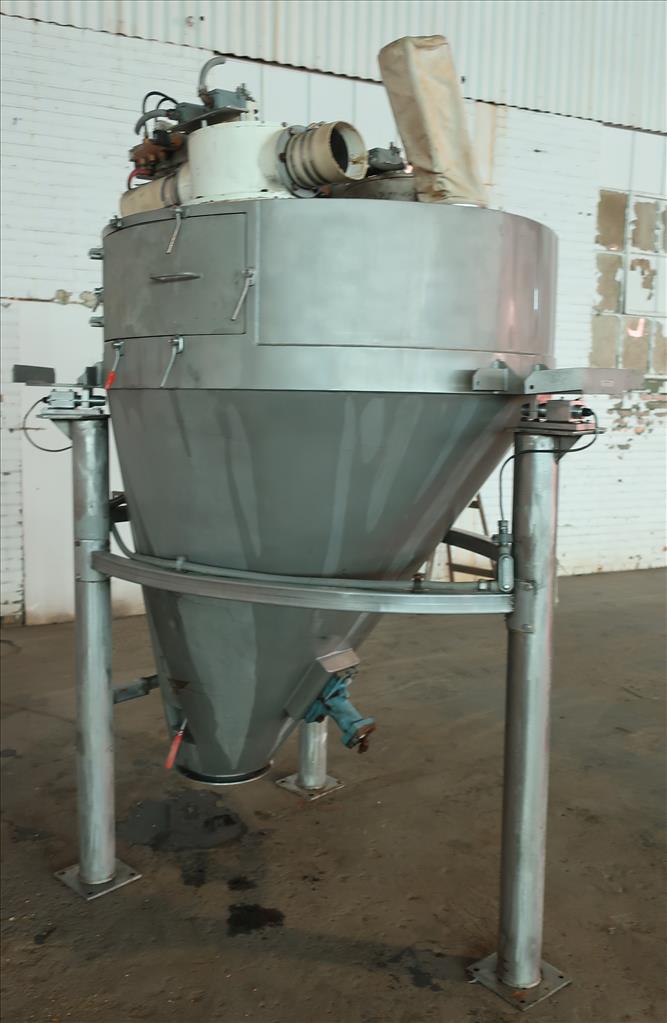 Bin Hopper Silo 45 cu.ft., bulk storage bin, Stainless Steel4