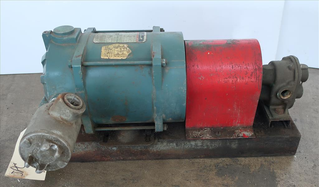 Pump .75 inlet Sherwood positive displacement pump .5 hp, Brass1