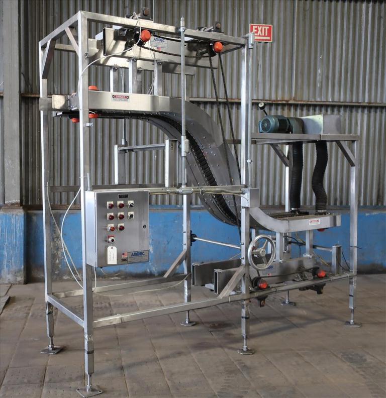 Conveyor AMBEC lowerator Stainless Steel, 38 discharge ht. and 80 infeed ht.1