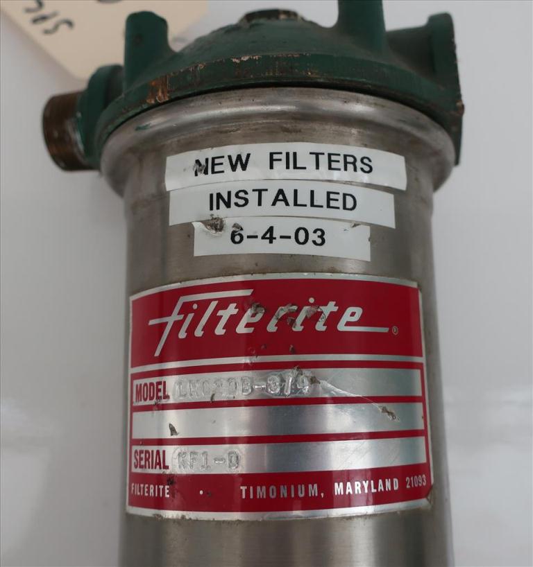 Industrial Filters & Filtration Equipment Filterite cartridge filter model LMO20B-3/4, Stainless Steel2