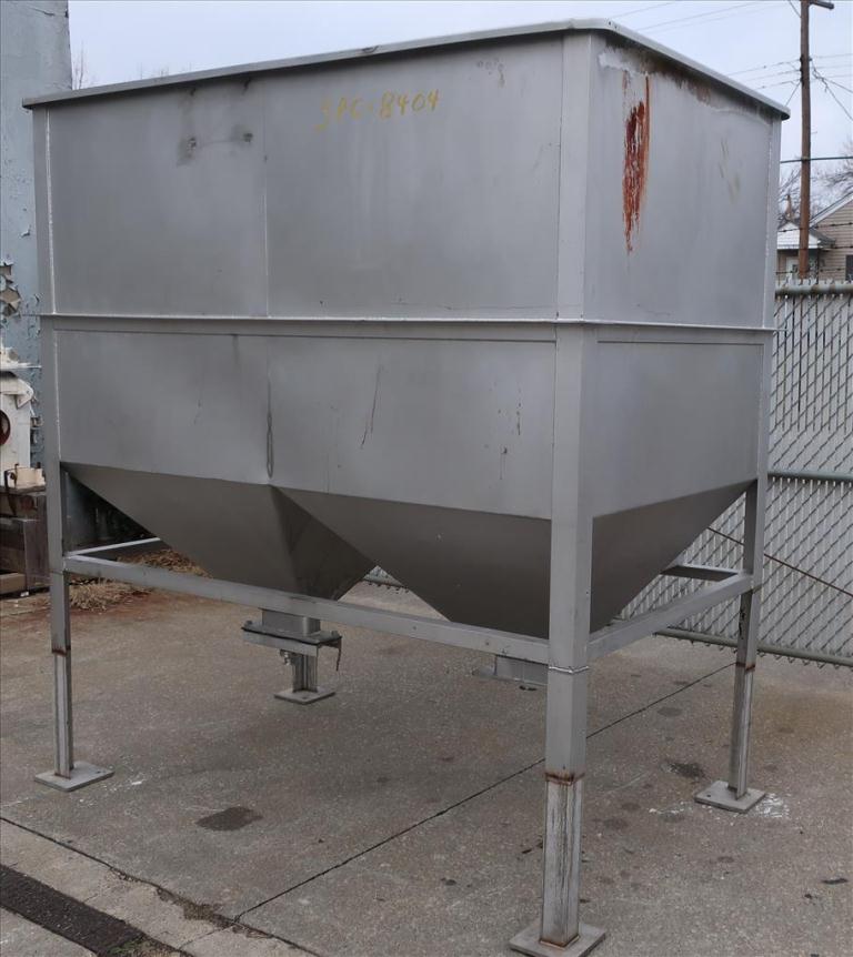 Bin Hopper Silo 126 cu.ft., bulk storage bin, Stainless Steel2