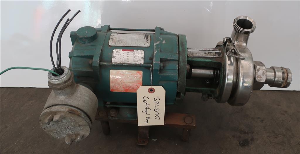 Pump 1.5x 1.5x 5 Triclover centrifugal pump, 1/2 hp, Stainless Steel, xp1