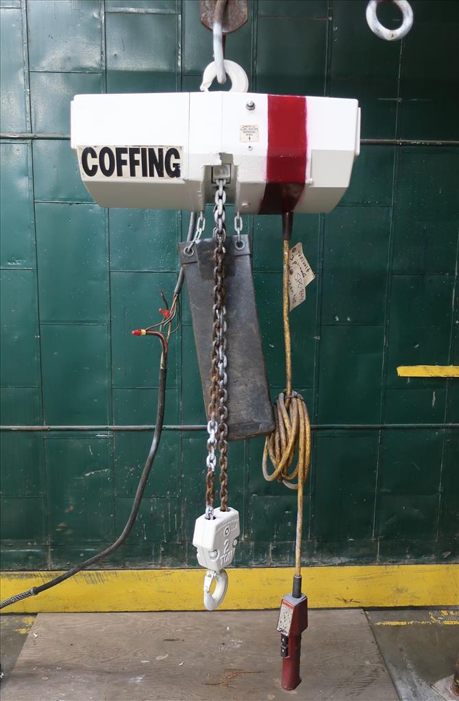 Material Handling Equipment chain hoist, 4000 lbs. Coffing Hoists model EC.4008.31