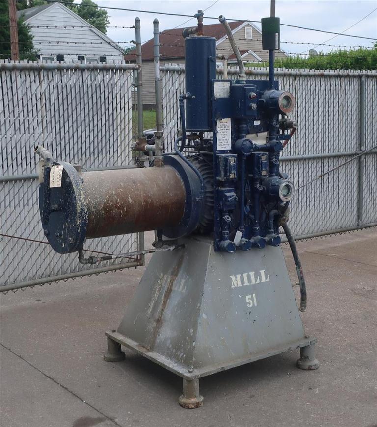 Mill Eiger Machinery horizontal media mill model ABM 40H EXP, 40 L, CS1
