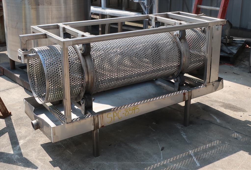 Vibratory Screener and Sifter 15.5 dia x 60 long trommel screener Stainless Steel1